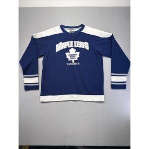 Toronto Maple Leafs NHL Youth XL Jersey Sweatshirt Blue Hockey Long Sleeve
